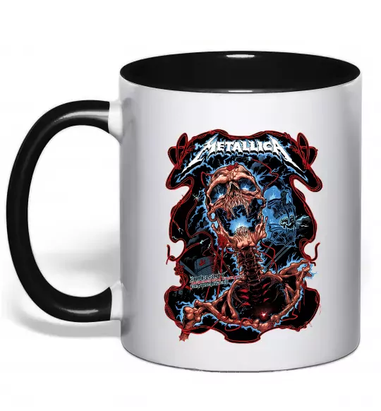 Чашка с цветной ручкой Metallica Birmingham 2017 Черный фото