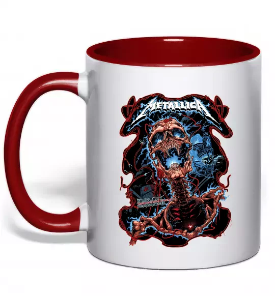 Чашка с цветной ручкой Metallica Birmingham 2017 Красный фото
