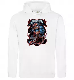 Мужская толстовка (худи) Metallica Birmingham 2017 Белый фото