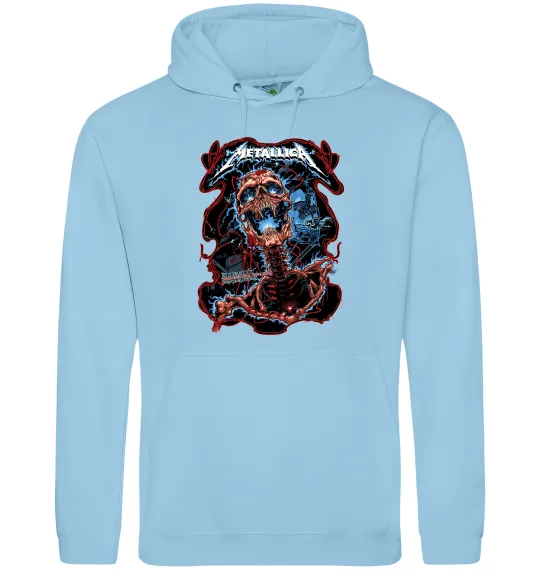 Женская толстовка (худи) Metallica Birmingham 2017 Голубой фото