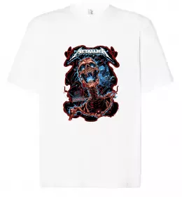 Футболка Оверсайз Metallica Birmingham 2017 Белый фото