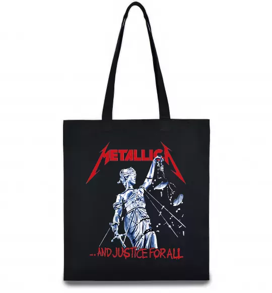 Еко-сумка Metallica and justice for all Чорний фото