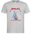 Мужская футболка Metallica and justice for all Серый фото