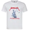 Мужская футболка Metallica and justice for all Белый фото