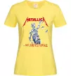 Жіноча футболка Metallica and justice for all Лимонний фото