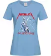 Жіноча футболка Metallica and justice for all Блакитний фото