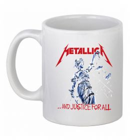 Чашка керамическая Metallica and justice for all