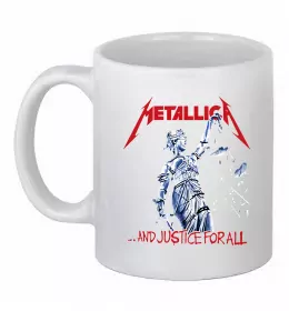 Чашка керамическая Metallica sad but true Белый фото