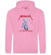 Мужская толстовка (худи) Metallica and justice for all Розовый фото