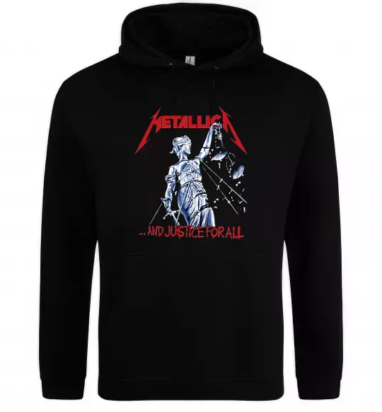 Чоловіча толстовка (худі) Metallica and justice for all Чорний фото