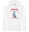Чоловіча толстовка (худі) Metallica and justice for all Білий фото