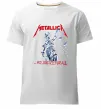 Чоловіча преміум футболка Metallica and justice for all Білий фото