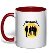 Чашка с цветной ручкой Metallica 72 seasons Красный фото