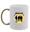 Чашка с цветной ручкой Metallica 72 seasons Золото фото