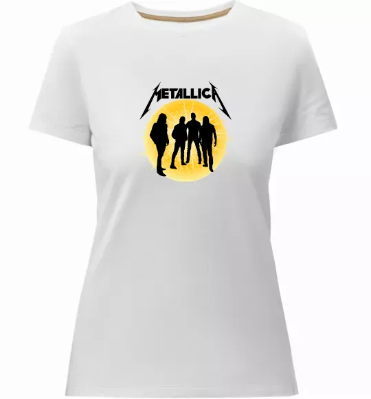 Жіноча преміум футболка Metallica 72 seasons Білий фото