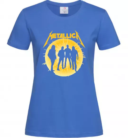 Женская футболка Metallica 72 seasons Ярко-синий фото