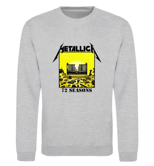Свитшот 72 seasons album Metallica Серый меланж фото