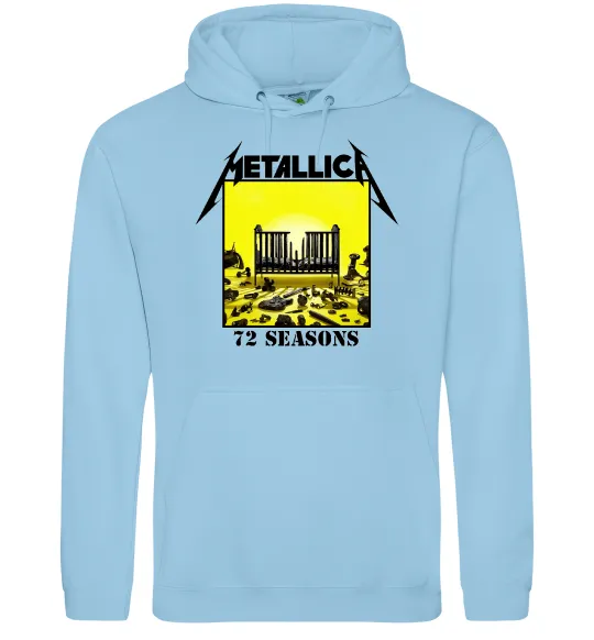 Мужская толстовка (худи) 72 seasons album Metallica Голубой фото