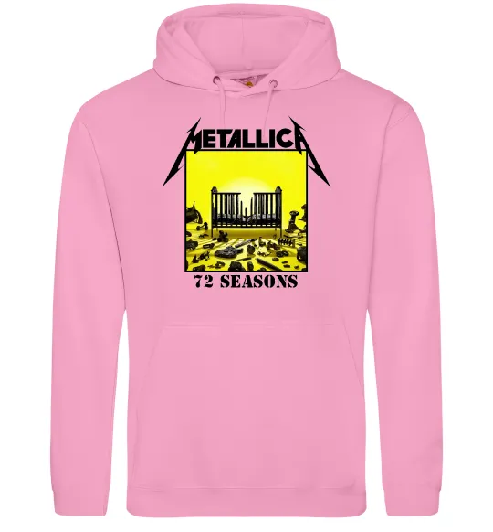 Женская толстовка (худи) 72 seasons album Metallica Розовый фото