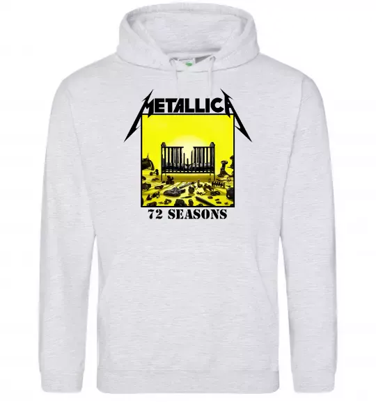 Жіноча толстовка (худі) 72 seasons album Metallica Сірий меланж фото