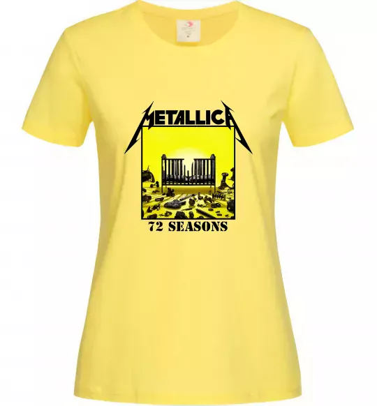Жіноча футболка 72 seasons album Metallica Лимонний фото