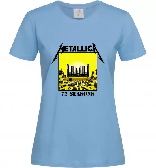Жіноча футболка 72 seasons album Metallica Блакитний фото
