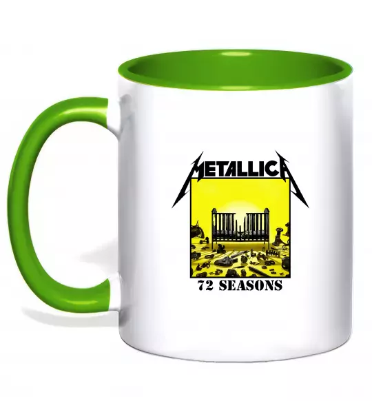 Чашка с цветной ручкой 72 seasons album Metallica Зеленый фото