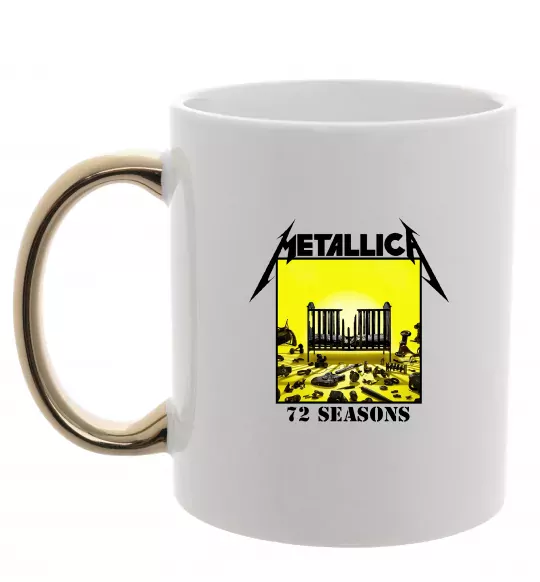 Чашка с цветной ручкой 72 seasons album Metallica Золото фото