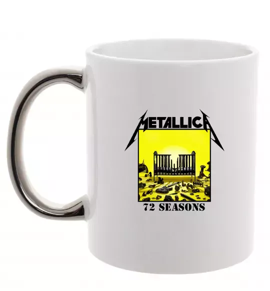 Чашка с цветной ручкой 72 seasons album Metallica Серебро фото