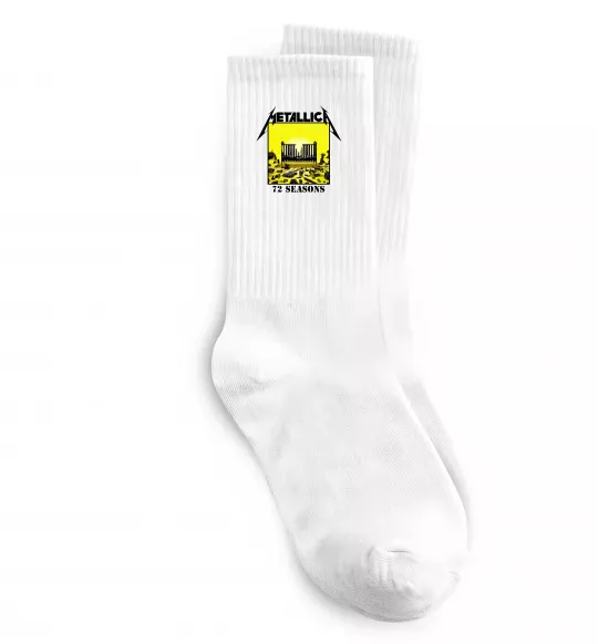 Носки 72 seasons album Metallica Белый фото