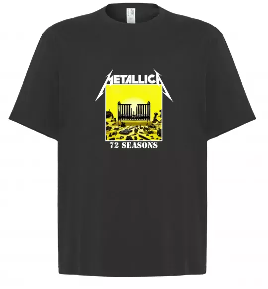 Футболка Оверсайз 72 seasons album Metallica Черный фото