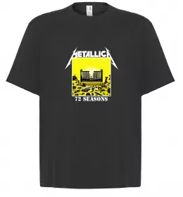 Футболка Оверсайз 72 seasons album Metallica Черный фото