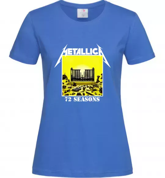 Жіноча футболка 72 seasons album Metallica Яскраво-синій фото
