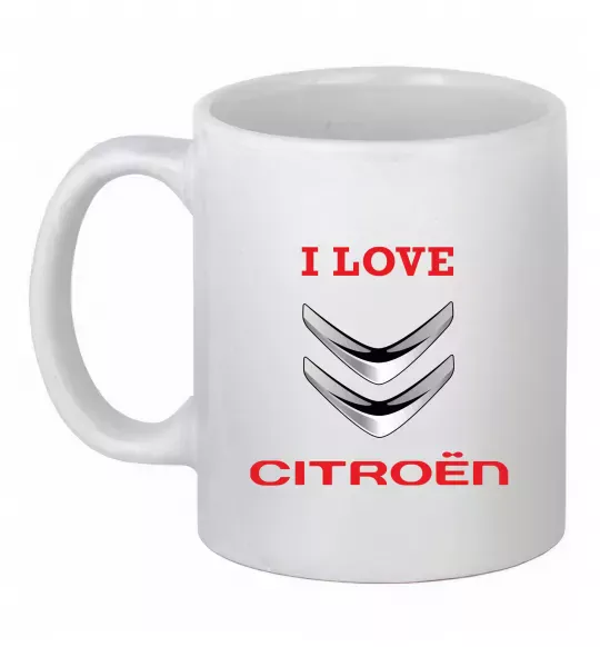 Чашка керамічна Citroen Білий фото