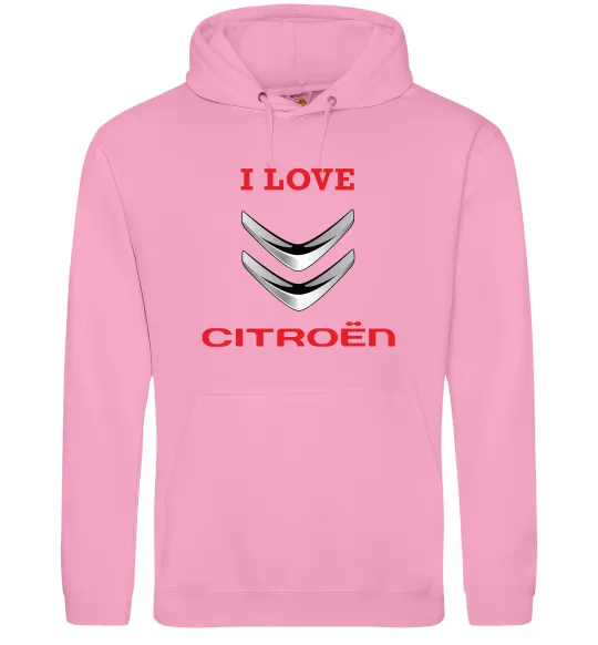Мужская толстовка (худи) Citroen Розовый фото