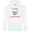 Чоловіча толстовка (худі) Citroen Білий фото