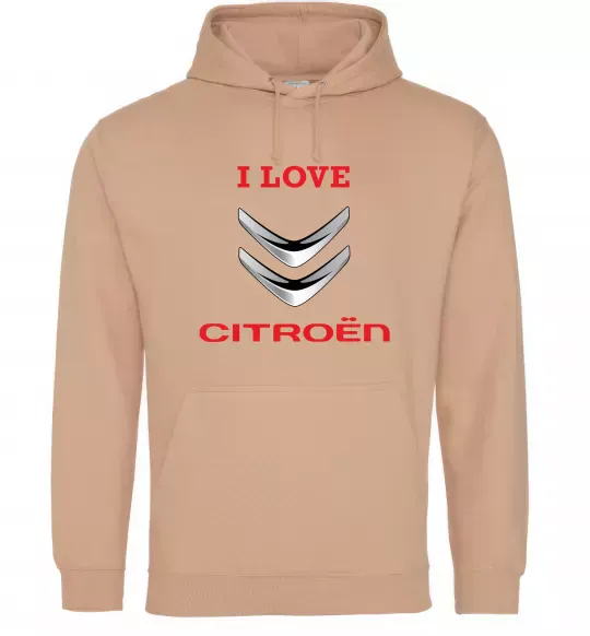 Чоловіча толстовка (худі) Citroen Пісочний фото
