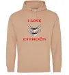 Жіноча толстовка (худі) Citroen Пісочний фото
