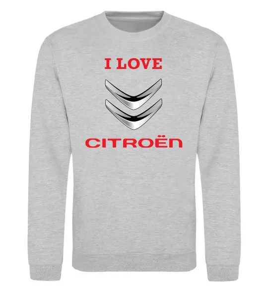Свитшот Citroen Серый меланж фото