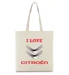 Еко-сумка Citroen Бежевий фото