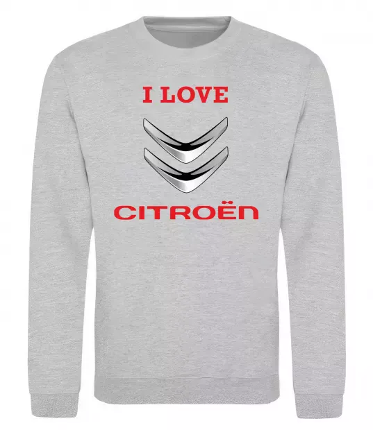 Світшот Citroen Сірий меланж фото