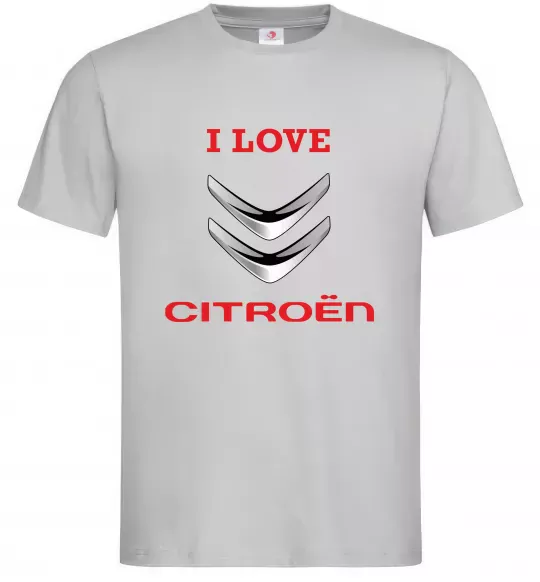 Чоловіча футболка Citroen Сірий фото