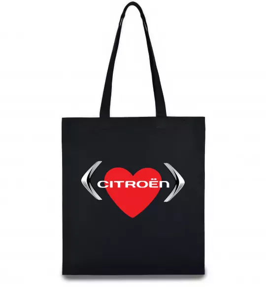 Эко-сумка Citroen серце Черный фото