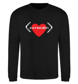 Свитшот Citroen серце Черный фото
