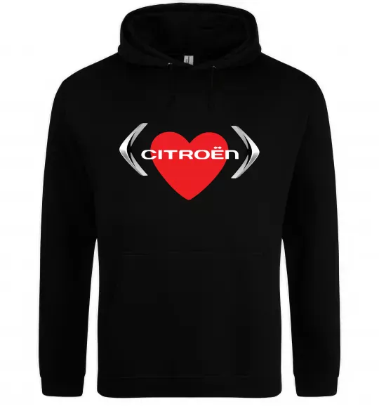 Жіноча толстовка (худі) Citroen серце Чорний фото