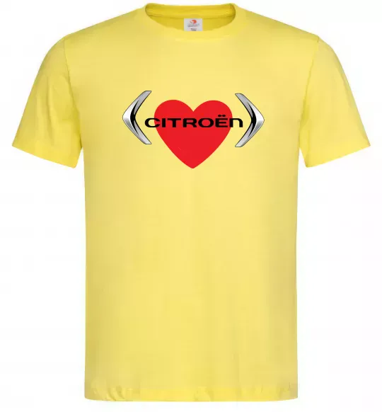 Чоловіча футболка Citroen серце Лимонний фото