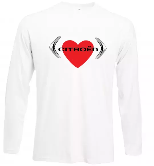 Лонгслів Citroen серце Білий фото