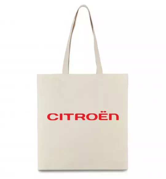 Эко-сумка Citroen напис Бежевый фото