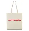 Эко-сумка Citroen напис Бежевый фото