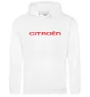 Чоловіча толстовка (худі) Citroen напис Білий фото